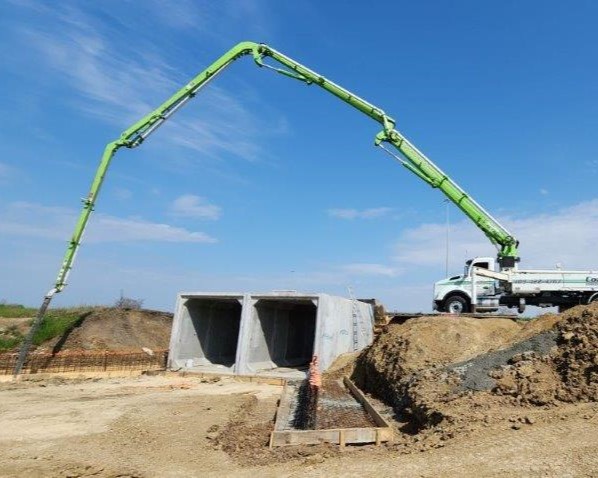 Concrete Placement 2 - 10-ft. x 10-ft Box Culverts