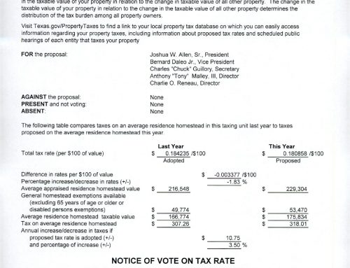 Notice of Public Hearing 09-08-2026 Tax Rate
